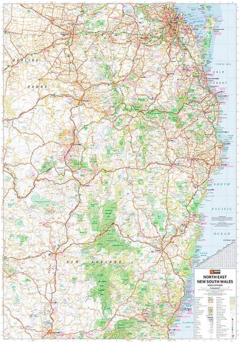 Hema North East New South Wales Map Free Delivery Snowys Outdoors