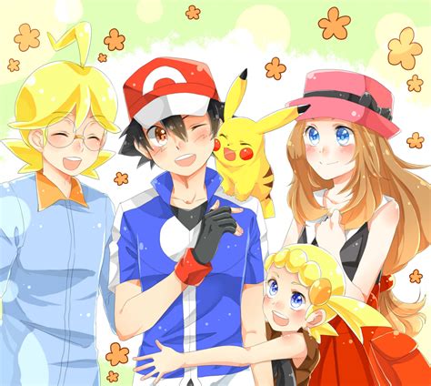 Ash And His Pikachu With Their Kalos Friends