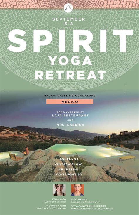 Spirit Yoga Retreat Jago Yoga Yoga Retreat Spirit Yoga Yoga Flyer