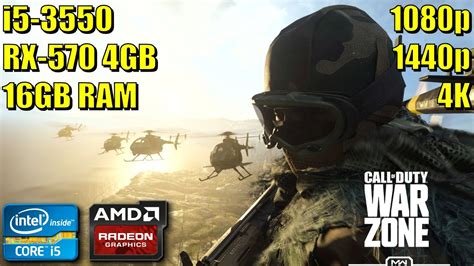 Call Of Duty Warzone Core I5 3550 Rx 570 4gb 1080p 1440p 4k Youtube