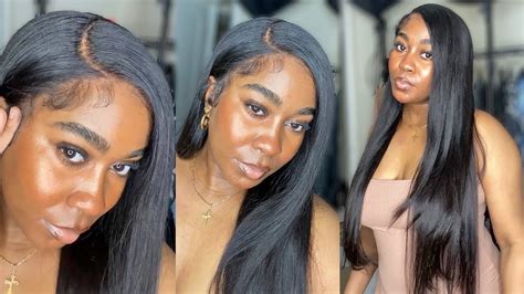 no plucking side part glueless lace wig install soft edges celie hair shared by zel lewis