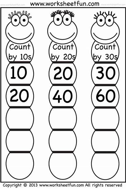 Counting Worksheets 10s Worksheet Kindergarten Skip Numbers