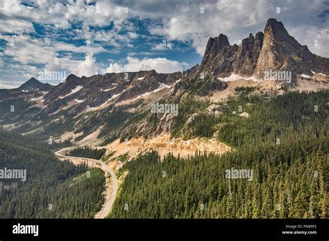 Liberty Bell Mountain North Cascades Highway View From Washington