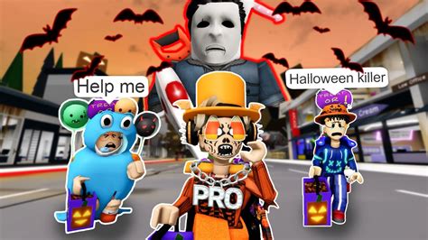 Roblox Brookhaven 🏡rp Funny Moments Halloween Trick Or Treat 🎃🎃