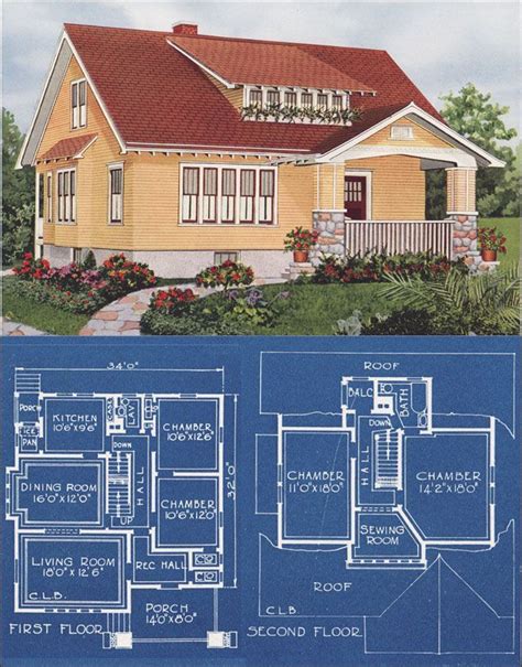 Cottage Bungalow Of The 1920s American Homes Beautiful 1921 By C L