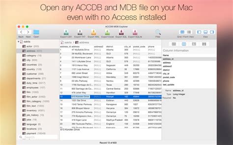 Accdb Mdb Explorer Open View And Export Access Files App Plays Fr