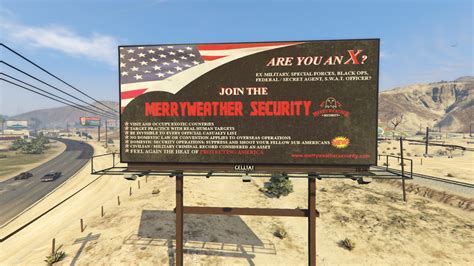 Merryweather Security Billboard Ad Gta5