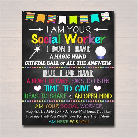 Social Worker Office Decor I Am Your School Social Worker Etsy