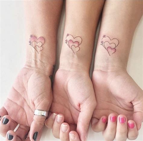 Three Sister Tattoo 💗💗💗 Tattoos For Daughters Matching Couple
