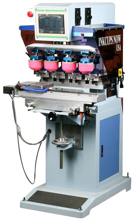 Icn 2500 Heavy Duty 4 Color Pad Printing Machine Inkcups