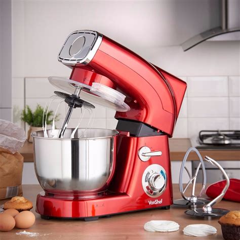 Batidora Industrial 55 L Roja 660w 6 Velocidades Cookmii 447693