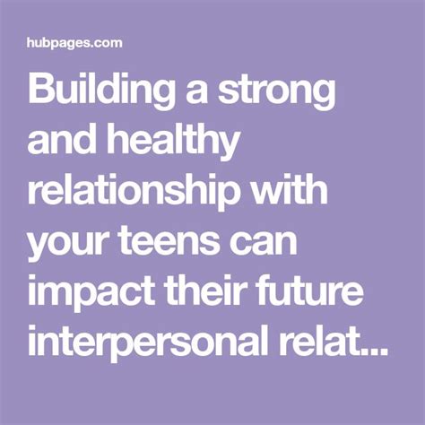 5 Relationship Building Exercises For Teens And Parents Relationship