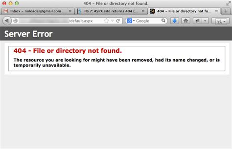Asp Net IIS ASPX Site Returns No Handler Or With Handler Super User