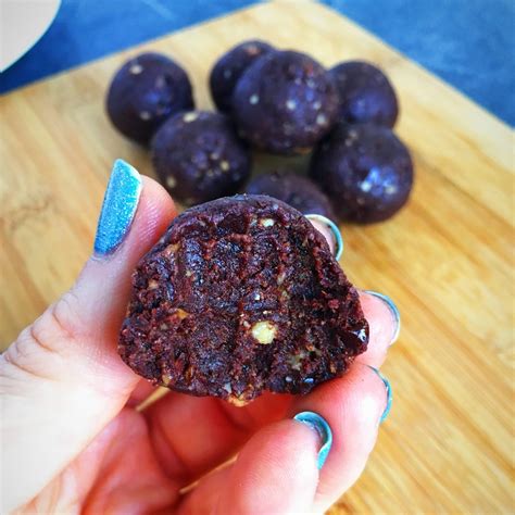 Chocolate Fudge Hazelnut Energy Balls Two Recipes Happy Healthy Nat