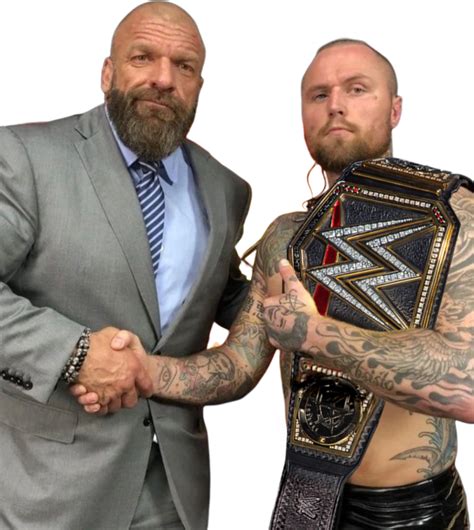 Aleister Black Wwe Champion With Triple H Png By Ladlobin On Deviantart