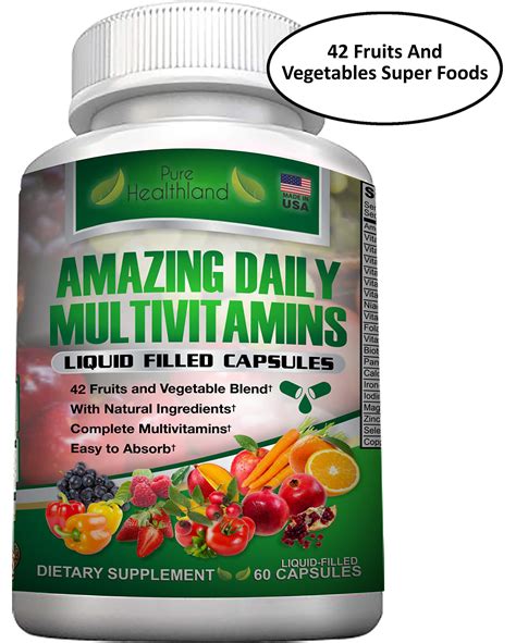 Food Based Daily Liquid Filled Multivitamin Supplement Capsules For Men