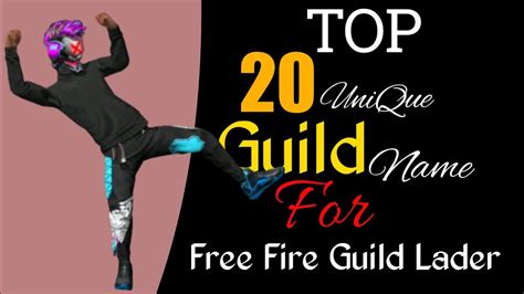 Best Top 20 Unique Guild Names For Guild Laders Janta Gamers Youtube
