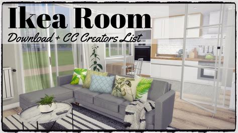 Sims 4 Ikea Room Kitchen Livingroom Download Cc Creators List