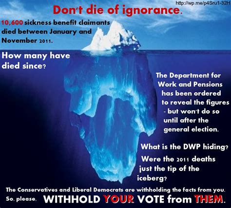 Benefit Deaths We Have Seen Just The Tip Of The Iceberg Vox Political