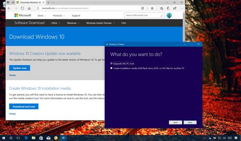 Windows 10 Fall Creators Update Download Using Media Creation Tool