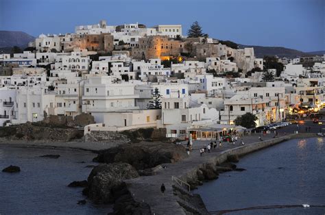 Chora At Night 1 Naxos Pictures Greece In Global Geography