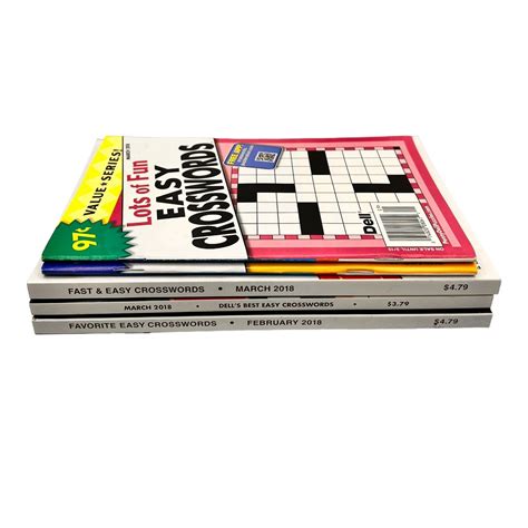 Easy Crossword Puzzle Books Dell Penny Press Fast Fun New Ebay