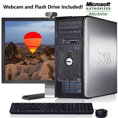 Dell Desktop Computer Tower Windows 10 Intel Core 2 Duo Processor 4gb