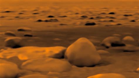 Point Of View Footage Of Huygens Probe Landing On Saturns Moon Titan