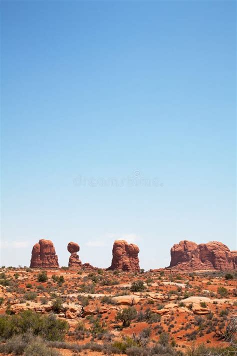 Scenic View At Arches National Park Utah Usa Stock Photo Image Of