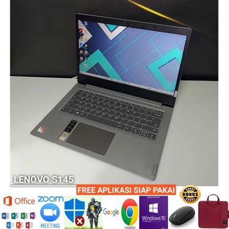 Laptoplaptop Lenovo Ideapad S145 Amd A4 Ram 4gb Ssd 128gb Backlight