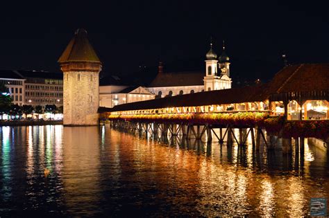 Chapel Bridge Or “kapellbrücke” Along The Way With J And J