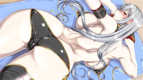 Ebido Selvaria Bles Senjou No Valkyria Series Highres S Girl Ass Back Bare