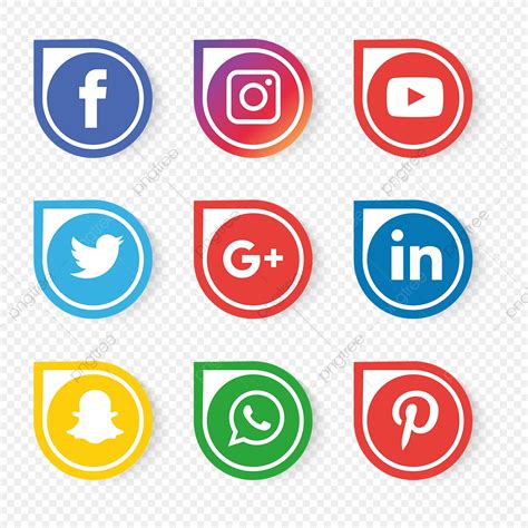 Pngtree provides millions of free png, vectors, clipart images and psd graphic resources for designers.| 3643657. Social Media Icons Set Vector, Social Media Icons, Social ...