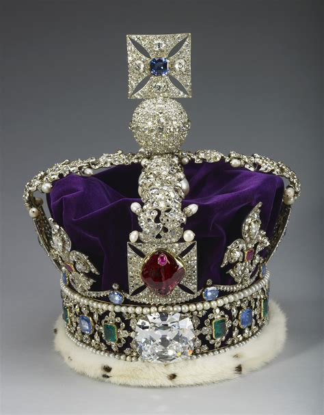 St Edwards Crown Removed From The Tower Of London Ahead Of The