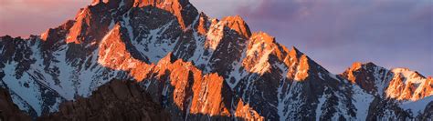 Macos Sierra Wallpaper 4k Mountain Peak Sunset Evening