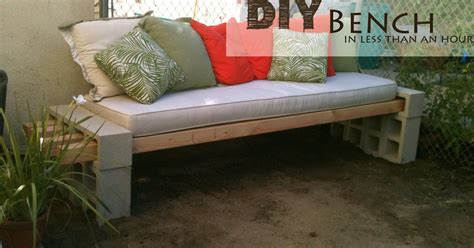 The Basement Diy Outdoor Bench In Less Than An Hour
