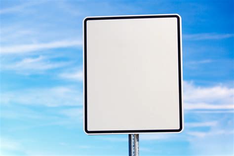 Blank Board And Blue Sky Free Stock Photo Public Domain Pictures