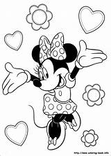 Minnie Coloring Mouse Pages Z31 sketch template