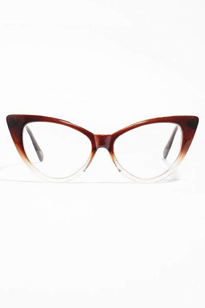 nikita designer inspired cat eye clear glasses brown fade 5784 cool glasses new glasses cat