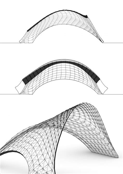 Discrete Element Assemblies Shell Structures Curved Surfaces