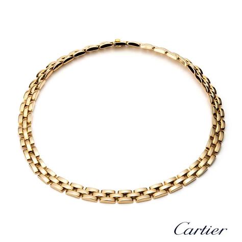 Cartier 18ct Yellow Gold Maillon Panthere Necklace 70084995 Rich Diamonds