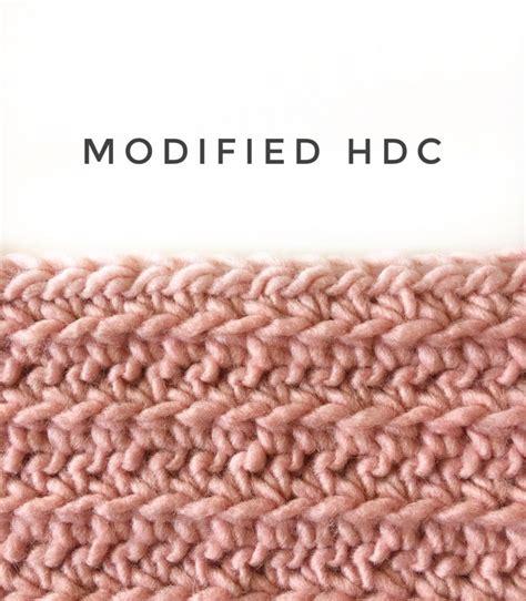 Modified Half Double Crochet Stitch Daisy Farm Crafts