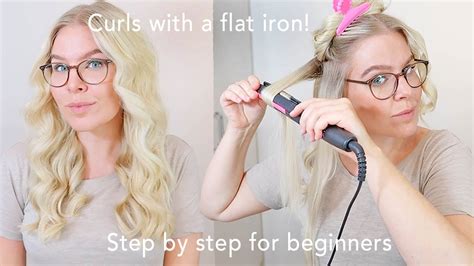How To Curl Your Hair With A Straightener For Complete Beginners Long