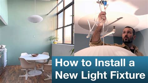 How To Install A New Light Fixture Youtube