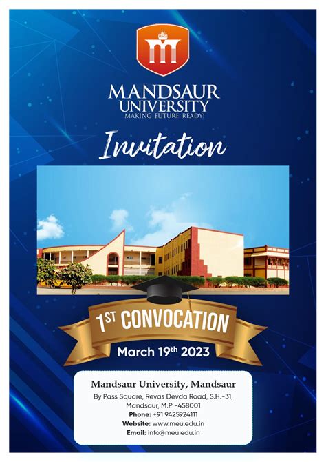 First Convocation Ceremony Mandsaur University