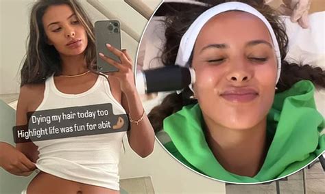 Maya Jama Flashes Her Midriff In A Crop Top And Knickers As She Enjoys