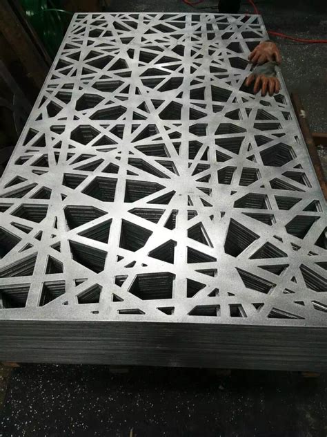 Pentacle Pattern Aluminum Laser Cnc Cut Perforated Decorative Screen