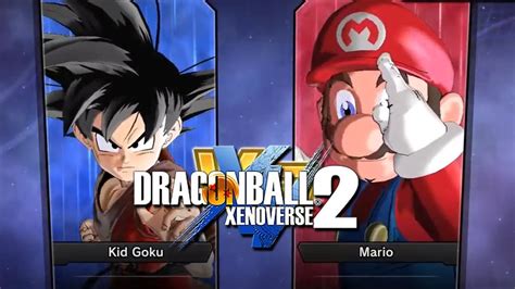 Kid Goku Vs Mario Dragon Ball Xenoverse 2 Mod Youtube