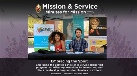 Minute For Mission Embracing The Spirit Ucc Mission And Service