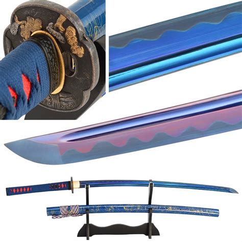Shijian Swords Handmade Japanese Katana 1060 Carbon Steel Wave Hamon